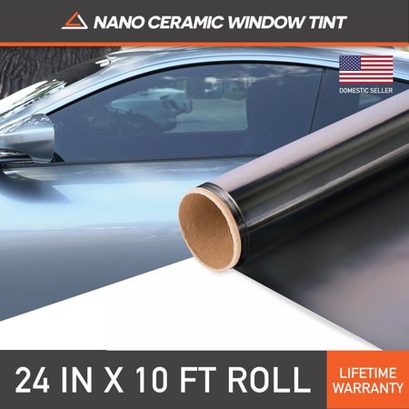 MOTOSHIELD PRO Nano Ceramic Tint Film 24 Inches x 10 Feet (5%) 430-424